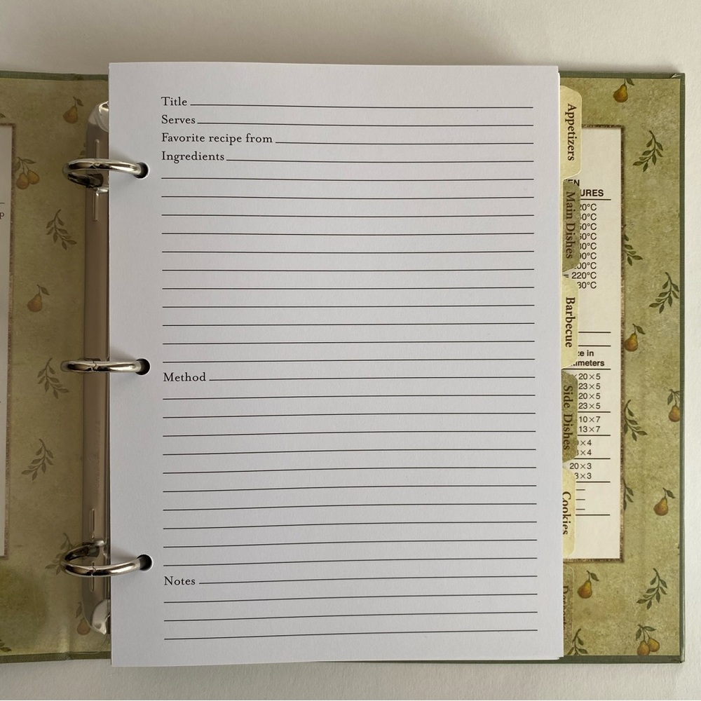 Recipe Keeper with blank recipe cards - Picture 5 of 7